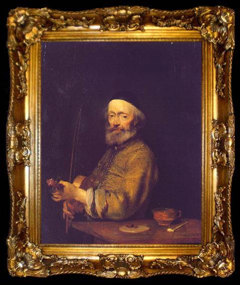 framed  Gerard Ter Borch A Violinist, ta009-2